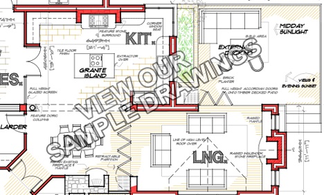 irish-house-plans-extension-layout1 CAD Drawings architects design